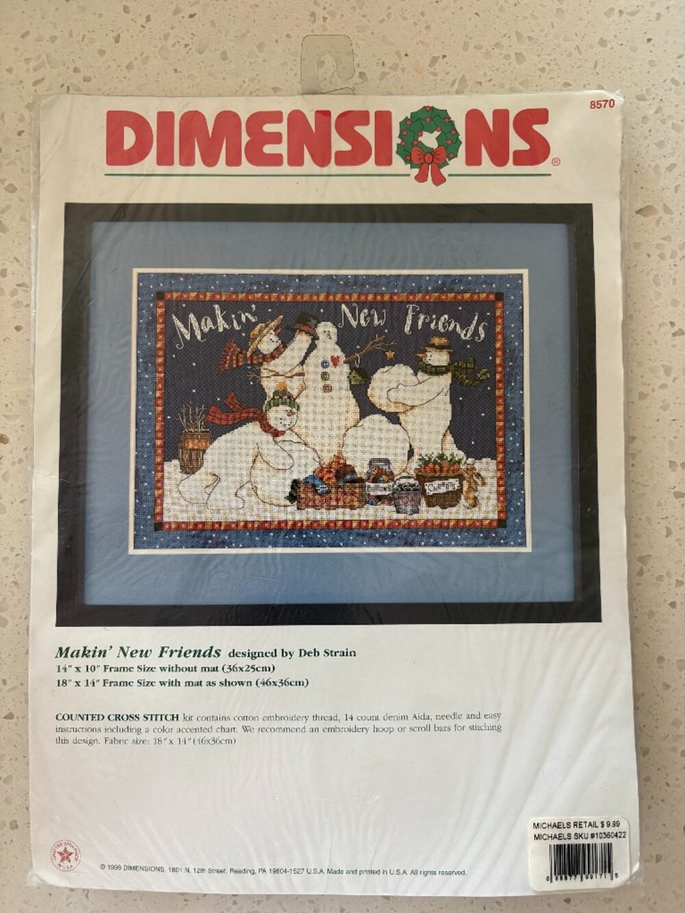 Counted Cross Stitch kit "Makin New Friends"
